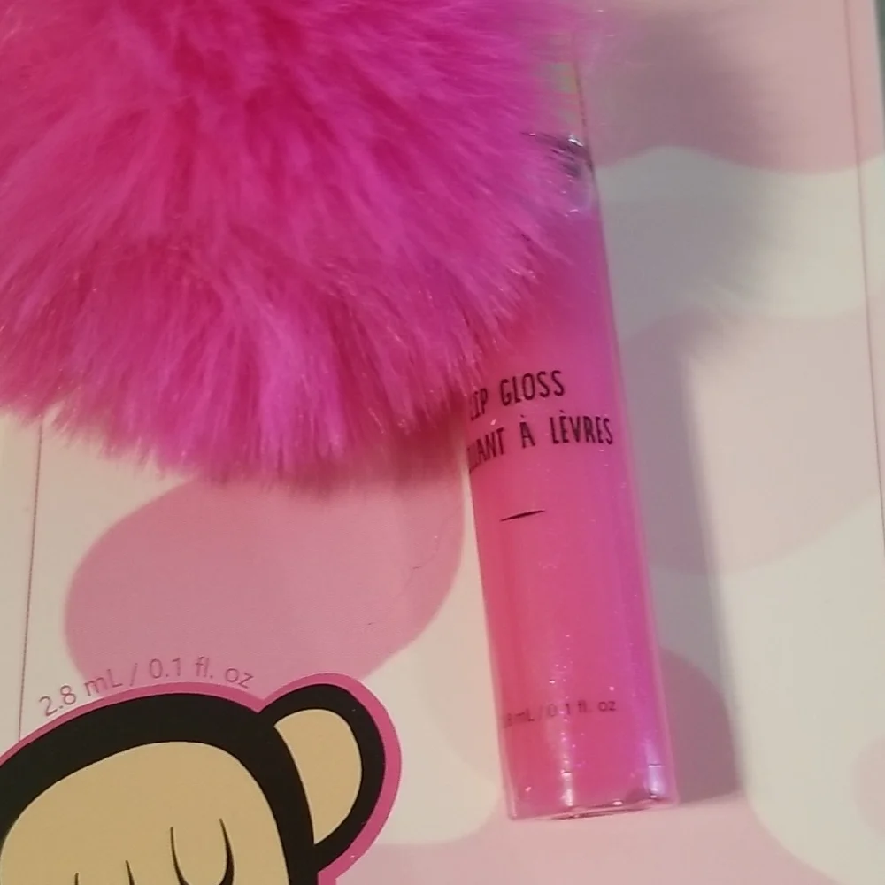 Paul Frank Pink Lip Gloss keychain - Picture 3 of 4